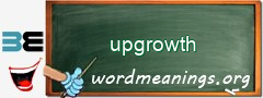 WordMeaning blackboard for upgrowth